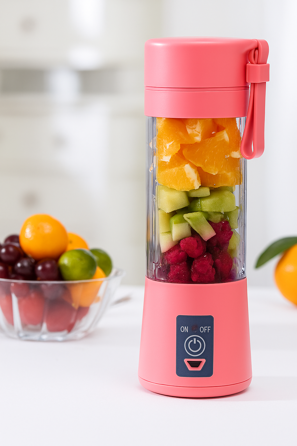 NEW USB Rechargeable Mini Juicer Blender with 6 Blades