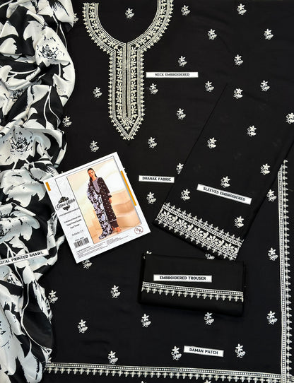 Ladies 3-Piece –  Unstiched