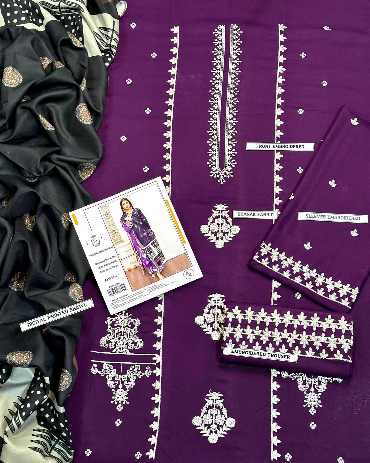 Ladies 3-Piece –  Unstiched