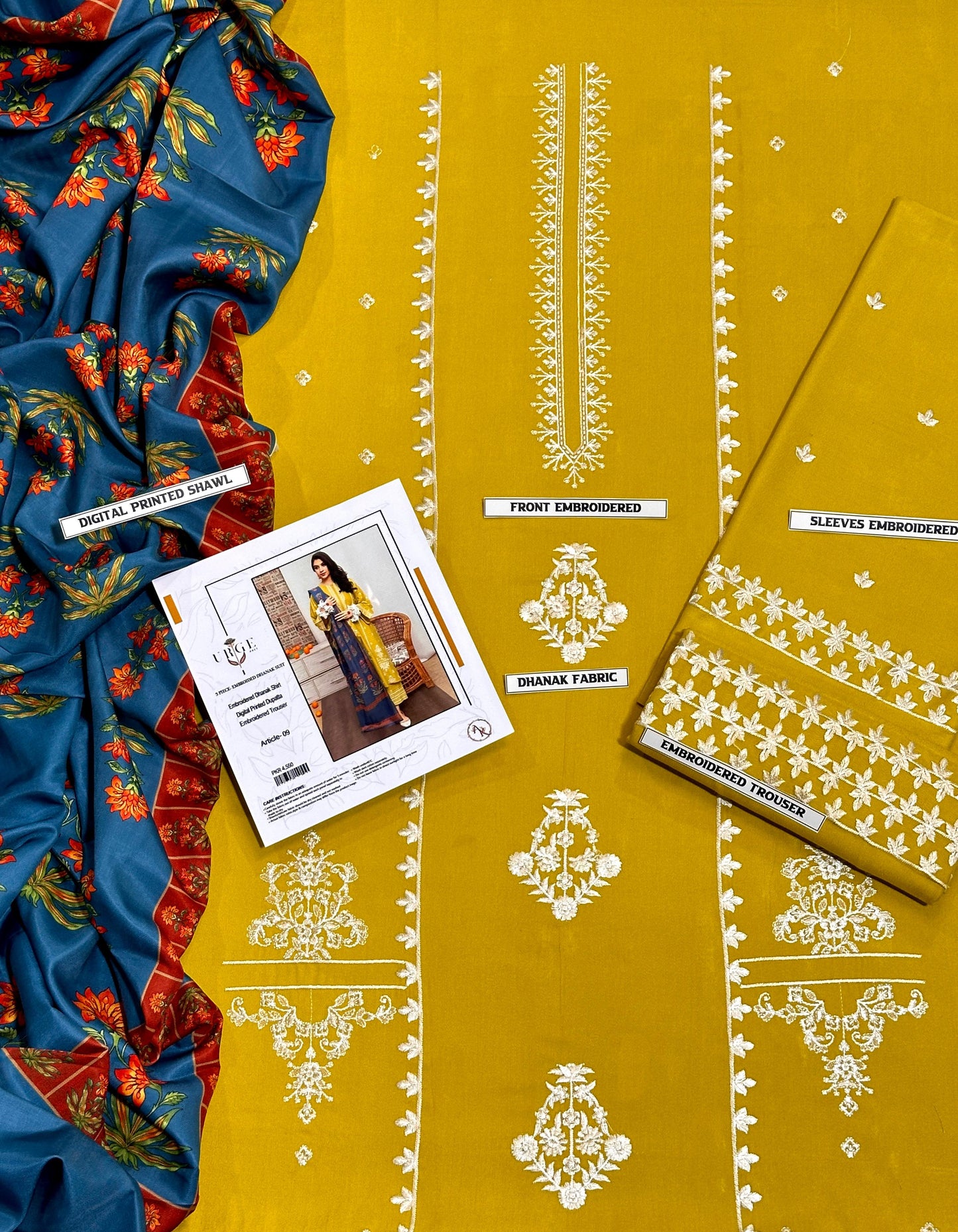 Ladies 3-Piece –  Unstiched