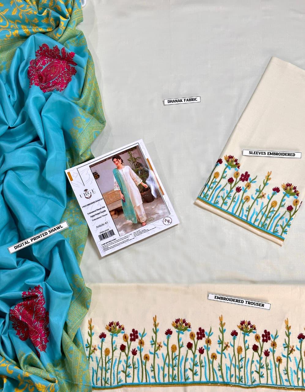 Ladies 3-Piece –  Unstiched