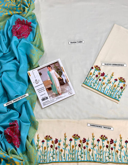 Ladies 3-Piece –  Unstiched